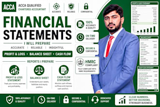 prepare financial statements, profit and loss, balance sheet, and cash flow