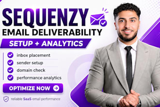 setup sequenzy saas email deliverability dns record analytics
