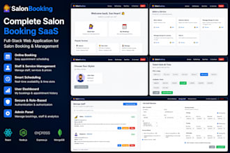 build a custom salon booking system with admin dashboard