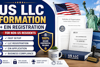 register your US llc and obtain ein for non US residents