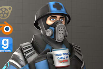 port, fix, create custom sfm model, gmod playermodel, l4d2 model, tf2 model, mmd