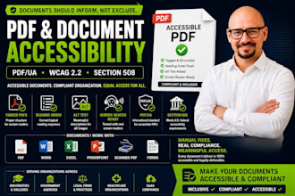 do PDF document accessibility audit, remediation, wcag 2 2, section 508 and vpat