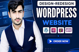 design and redesign wordpress business websites using divi or elementor