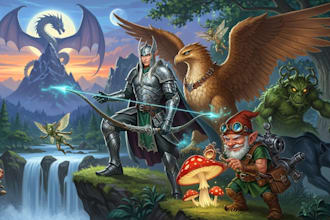 draw fantasy art characters and creatures