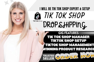 tiktok shop setup tik tok dropshipping listing tiktok shop manager facebook shop