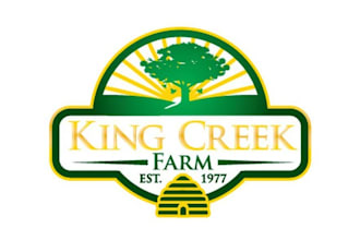 create a pictorial spotless logo for king creek farm
