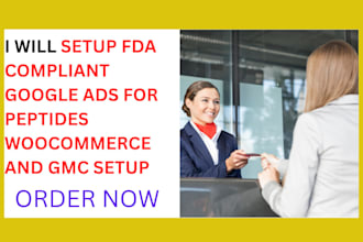 setup fda compliant google ads for peptides woocommerce and gmc setup