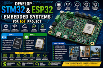 develop stm32 esp32 embedded systems for lot project