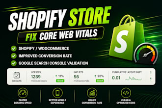 boost shopify speed score and fix core web vitals issues