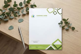 design letterhead, envelope, invoice within 12 hours