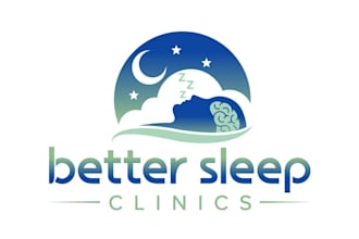 design a modern sleep and wellness logo