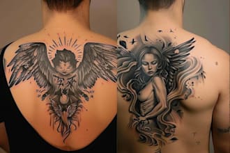 create a cover up or makeover your tattoo design