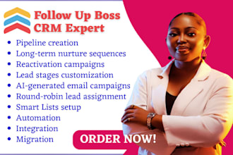 set up, automate, optimize, and manage your follow up boss CRM
