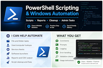 write powershell scripts to automate windows admin tasks