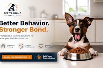 create redesign wix pet sitting website pet care business website