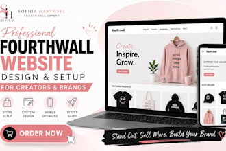fourthwall website design ecommerce website merch store design creator website