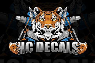 create unique tiger, wolf, mascot and esport logo
