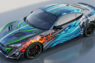 design branding car wrap, vehicle wrap, truck wrap and van wrap design