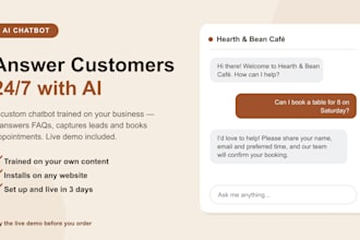build a custom ai chatbot for your website to answer customers