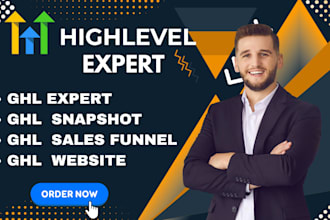 ghl expert, ghl snapshot, ghl sales funnel, ghl website