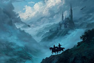 do fantasy book cover design, thriller book cover