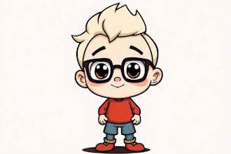 draw a cartoon character
