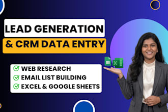 do b2b lead generation, web research, and accurate CRM data entry