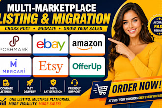 poshmark marketplace migration ebay amazon mercari offerup add product listing