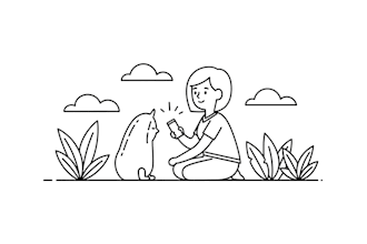 make vector line art or simple illustration