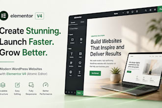 build scalable wordpress website using elementor v4 or atomic editor