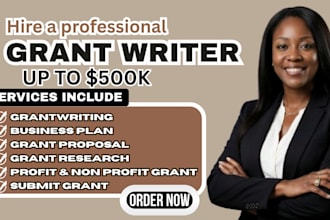 do small business grantwriting, write non profit grant proposals and research