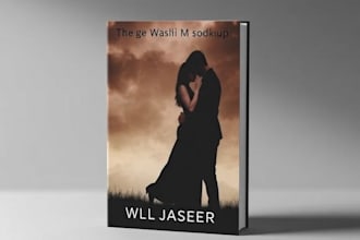 design an illustrated romance book cover or ebook cover