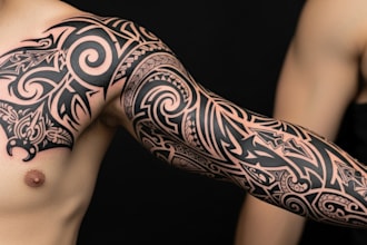 draw handcrafted tribal tattoo designs