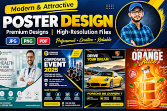 design modern and attractive posters