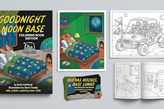 digital illustrations for creative and personalized coloring