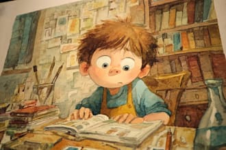 illustrate whimsical children book illustration and children