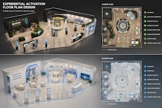 do 3d trade booth event layout design floor plan design for smooth visitor flow