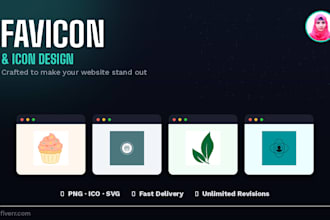 design modern minimalist favicon and icon for your website