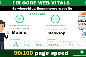 speed up wordpress website on mobile and fix load time and gtmetrix score