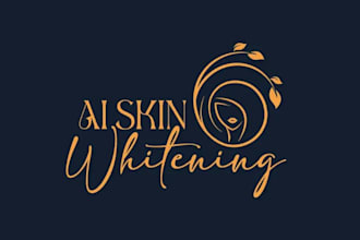 design classic looks nice skin whitening logo