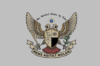 design good looking artwork logo for coat of arms