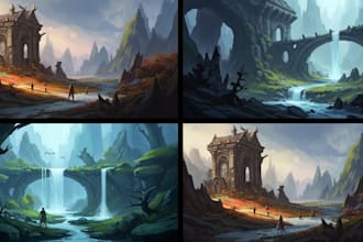 design stunning environment concept art