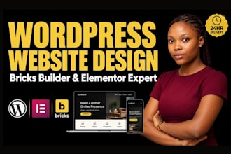build a wordpress website with elementor or bricks builder