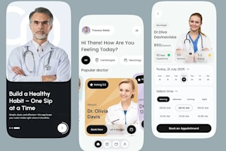 develop ai medical care app, healthcare app, clinic app, doctor and patient app