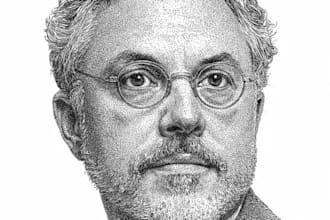 draw a hedcut wsj style portrait from a photo