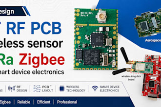 design iot rf pcb wireless sensor lora zigbee and smart device electronics