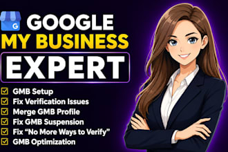 setup, do google business profile verification and reinstate gmb