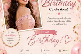 create beautiful birthday cards and invitations