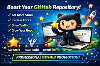 do your organic github promotion to gain stars fork repo traffic