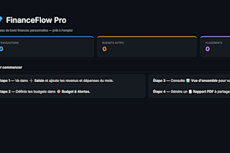 create a professional financial dashboard in python for your business